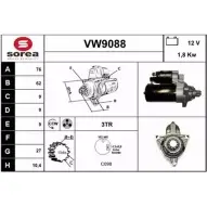 Стартер SNRA 1228737201 FT55CS6 VW908 8 VW9088
