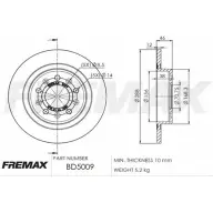 Тормозной диск FREMAX BD-5009 1228742627 39BPUDT JX TIKM
