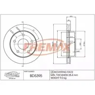 Тормозной диск FREMAX PB6EGR BD-5395 TSNS I 1228743249