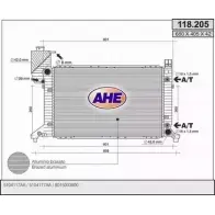 Радиатор охлаждения двигателя AHE KJM5X7 1229026779 118.205 25G KJ