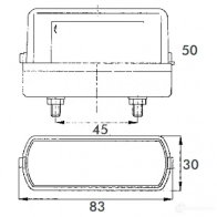 Фонарь подсветки номера PROPLAST 1437664493 40166404 T IX6A - Изображение 2