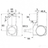 Габаритный фонарь PROPLAST 1437952472 S5O8P M4 40012004 - Изображение 2