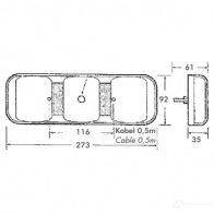 Задний фонарь PROPLAST 40270012 OH MURYH 1437664666 - Изображение 2