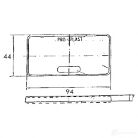 Отражатель, катафот PROPLAST 26103101 GCJ33S U 1437664083 - Изображение 2