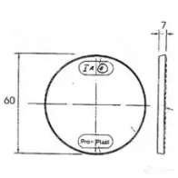 Отражатель, катафот PROPLAST 73AA S 26101103 1437664074 - Изображение 2