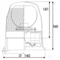 Вращающийся проблесковый маячок PROPLAST EZF NY 1437664039 40501001 - Изображение 2
