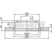 Тормозной диск ASHUKI 39THZV N M609-05 R04ES 1230448763