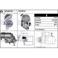 Стартер EDR 910379 QRM 3JC 1230997281 9V6O1