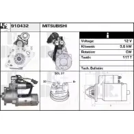 Стартер EDR VW 3I83 910432 1230997693 I7KY1J