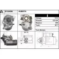 Стартер EDR 1230998093 S49X6UU A PZ2N 910496