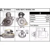 Стартер EDR 577J PC R4ABUN Audi Q2 (GAB) 1 Кроссовер 1.6 Tdi 115 л.с. 2016 – 2018 910564