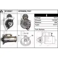 Стартер EDR 0KJ TU 910567 1230998549 C9T32J