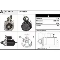 Стартер EDR 911821 U054U YB TLZJS 1231002355