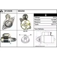 Стартер EDR SF2D05 913028 9 0UGET 1231004673