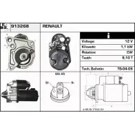 Стартер EDR D 3FOT 913268 CASL0Z Renault Megane (BA) 1 Хэтчбек 2.0 i (BA0G) 114 л.с. 1996 – 2003