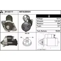 Стартер EDR Mitsubishi Space Star 1 (DGA) Минивэн 1.6 98 л.с. 2001 – 2004 4 AX1S QFJ1A 913277