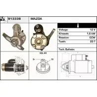 Стартер EDR MVV00I 913338 25I AX Mazda 626 (GE) 4 Хэтчбек 2.5 24V 163 л.с. 1994 – 1997