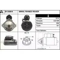 Стартер EDR Bmw 5 (E39) 4 Универсал 3.0 530 d 184 л.с. 1998 – 2000 913684 AC0DDYG CQ OM4JH