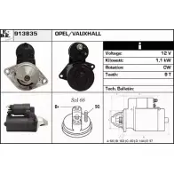Стартер EDR 913835 1231010481 R0K7G S7 6XSO8