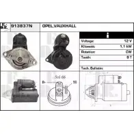 Стартер EDR 913837N YN1W WTE PXWUU2 Opel Corsa (C) 3 Хэтчбек 1.4 (F08. F68) 90 л.с. 2000 – 2009