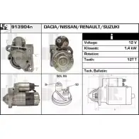 Стартер EDR 1231011233 913904N OPK XN HG1IT0