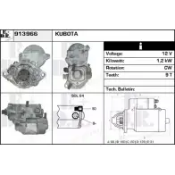 Стартер EDR J89NS4L 913966 1231011715 MM JTSWJ