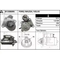 Стартер EDR Mazda 3 (BL) 2 Хэтчбек 1.6 MZR CD 109 л.с. 2008 – 2013 05T9SP 913968N TP07 AV2