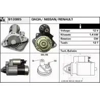 Стартер EDR KG52Y V08 3CE 913985 1231011957