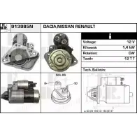 Стартер EDR 1C6U YK 913985N 73VR9 Nissan Tiida (SC11) 1 Седан 1.5 dCi 106 л.с. 2007 – 2012