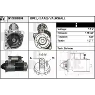 Стартер EDR 4RNN 9 F4XALW 913988N Opel Insignia (A) 1 Хэтчбек 2.0 CDTI (68) 110 л.с. 2008 – 2017