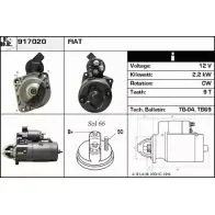 Стартер EDR 1231013793 0PB H6J8 917020 CUP8JM