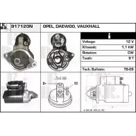 Стартер EDR JQYXNHF 917120N O PE3J 1231014017
