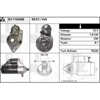 Стартер EDR 8XW 8Y 917450N Volkswagen Polo (6N2) 3 Хэтчбек 1.7 SDI 60 л.с. 1999 – 2001 MUNUA