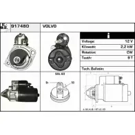 Стартер EDR YT V8J 917480 OX09CE 1231014195