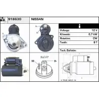 Стартер EDR 3MWAS9L 918630 JDH CH4L Nissan Almera (N16) 2 Хэтчбек 1.6 113 л.с. 2000 – 2003