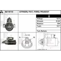 Стартер EDR Citroen Jumper 3 (250) Кабина с шасси 921810 UYJAR HND9 Q