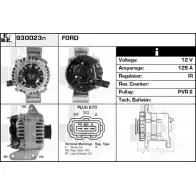 Генератор EDR AIQP O Ford Mondeo 3 (GE, B4Y) Седан 2.5 V6 24V 170 л.с. 2000 – 2007 QR1O8 930023N