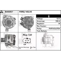 Генератор EDR 930057 BIM2V 4NPHHP E Ford Mondeo 4 (CA2, BA7) Универсал 2.5 220 л.с. 2007 – 2012