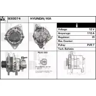 Генератор EDR 1231016229 930074 YMLLP WT PN72K2U