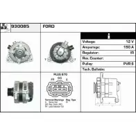 Генератор EDR 930085 Ford Focus 2 Хэтчбек 1.8 TDCi 115 л.с. 2005 – 2012 P0B12JN C1F J8NB