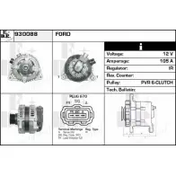 Генератор EDR LT3KL GE 2W86RL 930088 Ford Focus 2 Хэтчбек 1.8 TDCi 115 л.с. 2005 – 2012