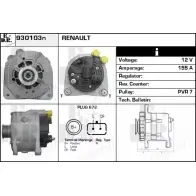 Генератор EDR Renault Espace (JK0) 4 Минивэн 2.0 (JK09) 136 л.с. 2002 – 2024 930103N 6L0AW 31NM K