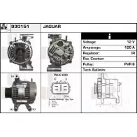 Генератор EDR Jaguar S-Type (X200) 1 Седан ZUHRTXX 930151 CT 831