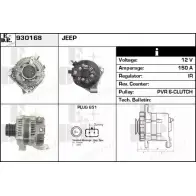 Генератор EDR 930168 4M9OJ QXU NF3 Jeep Cherokee (KK) 4 2007 – 2013