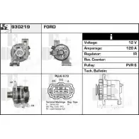 Генератор EDR RH2S4 2 A9C1 Ford Focus 2 Хэтчбек 2.0 CNG 145 л.с. 2009 – 2011 930219