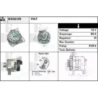 Генератор EDR 7HZ1P 930239 Fiat Stilo (192) 1 2001 – 2010 Y A2CH