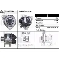 Генератор EDR C7JNQ AG Kia ProCeed (ED) 1 Хэтчбек 1.6 CRDi 115 115 л.с. 2008 – 2012 BG9IL 930355N