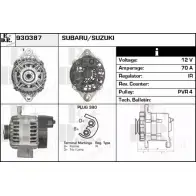 Генератор EDR 930387 Suzuki Ignis (HR, MH) 1 Внедорожник 1.3 (RM413) 94 л.с. 2003 – 2025 XW5YX E B8BD