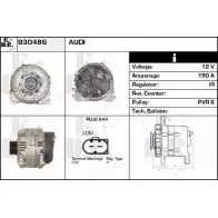 Генератор EDR C 8GOTX 930486 7351OM Audi A6 (C6) 3 Седан 3.0 218 л.с. 2004 – 2006