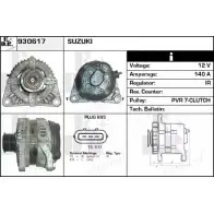 Генератор EDR Suzuki Grand Vitara (JT, TE, TD) 2 Кроссовер 1.9 DDiS AWD (JT419. TD44. JB419WD. JB419xD) 129 л.с. 2005 – 2015 J VGGB2 930617 BBQW8TB